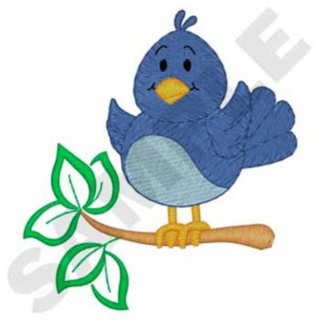 Picture of Blue Bird Machine Embroidery Design