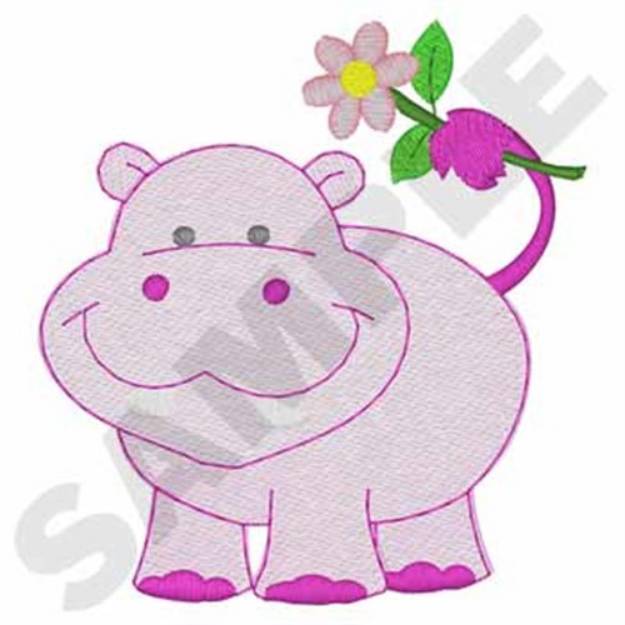 Picture of Hippo Machine Embroidery Design