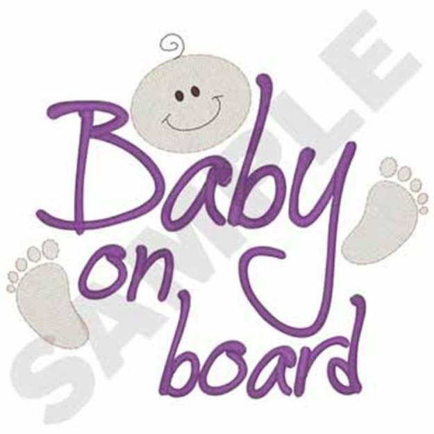 Picture of Baby On Board Machine Embroidery Design