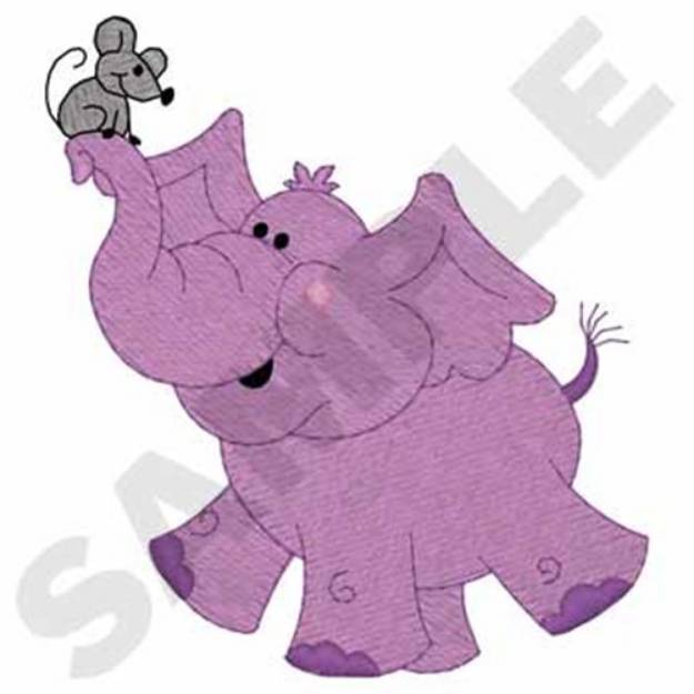 Picture of Elephant Friends Machine Embroidery Design