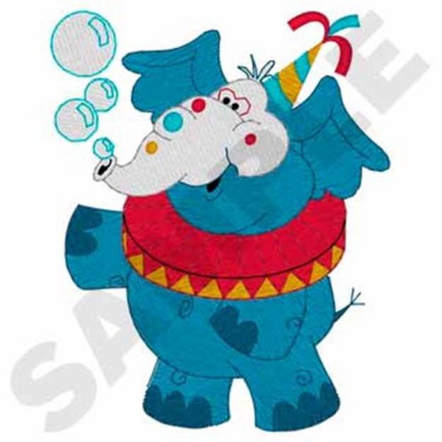 Picture of Clown Elephant Machine Embroidery Design
