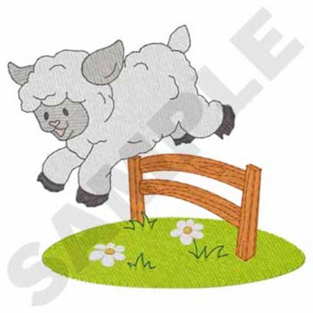 Picture of Jumping Lamb Machine Embroidery Design