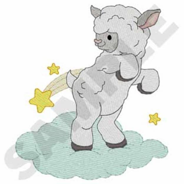 Picture of Shooting Star Lamb Machine Embroidery Design