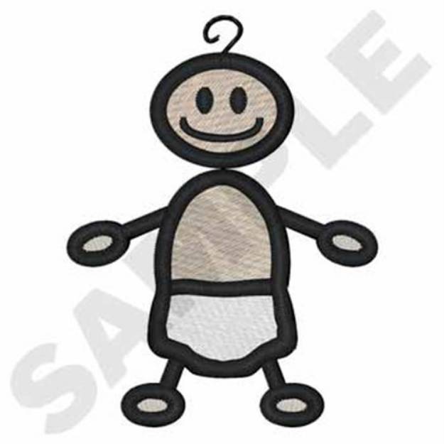 Picture of Stick Baby Boy Machine Embroidery Design