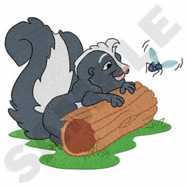 Picture of Friendly Skunk Machine Embroidery Design