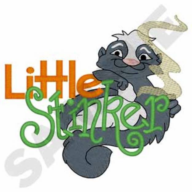Picture of Little Stinker Skunk Machine Embroidery Design
