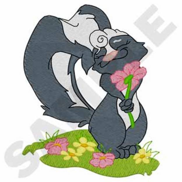 Picture of Girl Skunk Machine Embroidery Design