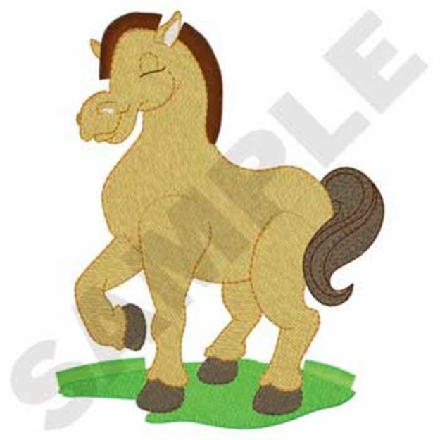 Picture of 3D Fringe Horse Machine Embroidery Design