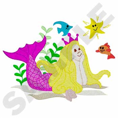 Mermaid & Friends Machine Embroidery Design