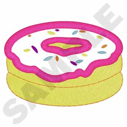 Doughnut Applique Machine Embroidery Design