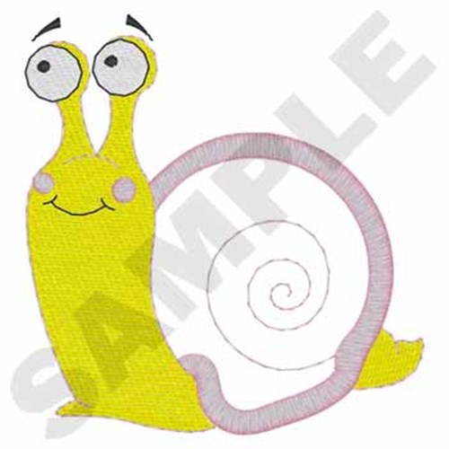 Snail Applique Machine Embroidery Design