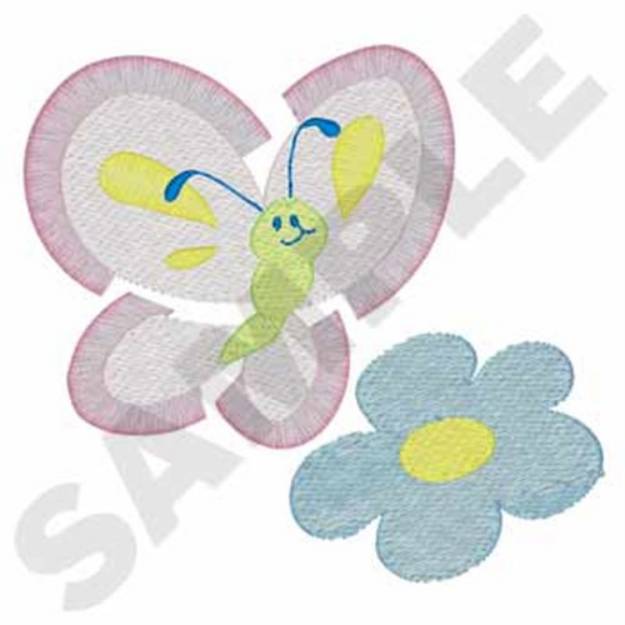 Picture of 3D Fringe Butterfly Machine Embroidery Design