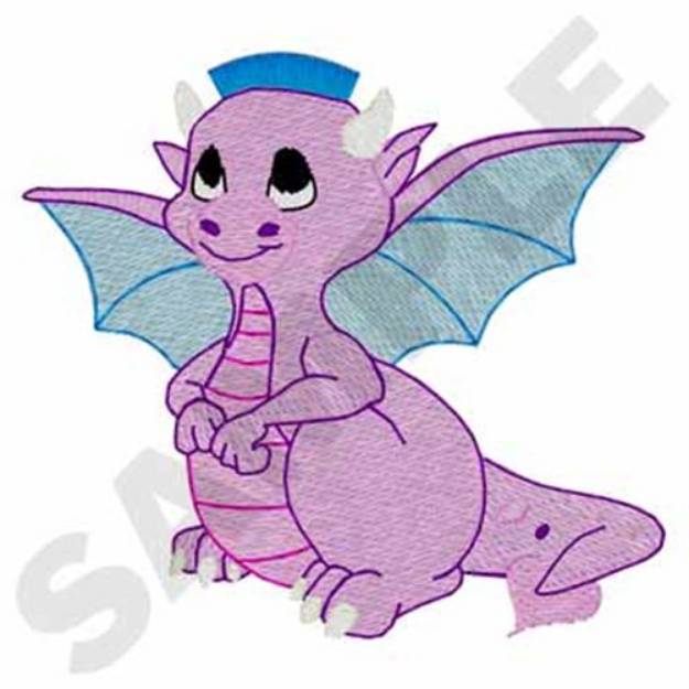 Picture of 3D Fringe Dragon Machine Embroidery Design