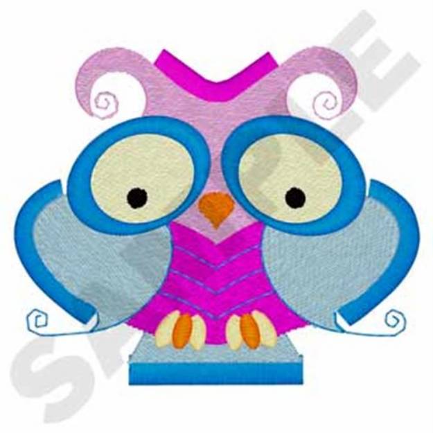 Picture of 3D Fringe Owl Machine Embroidery Design
