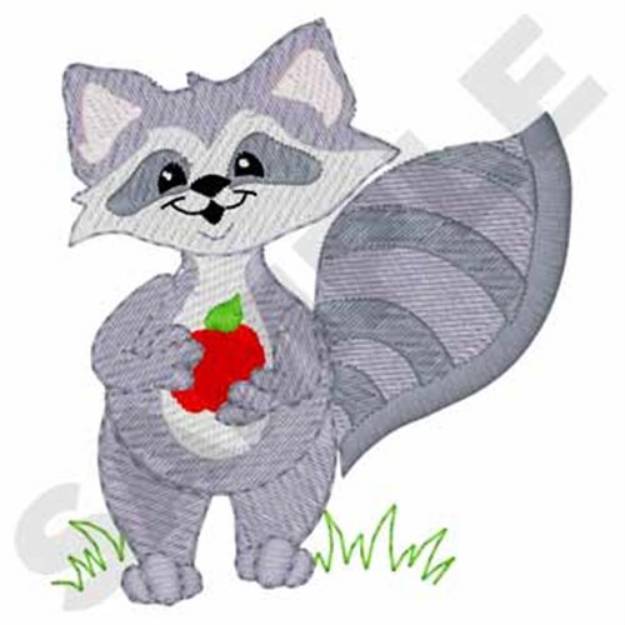 Picture of 3D Fringe Raccoon Machine Embroidery Design