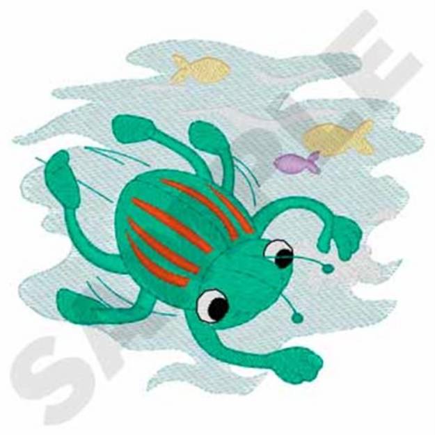Picture of Swimming Bug Machine Embroidery Design
