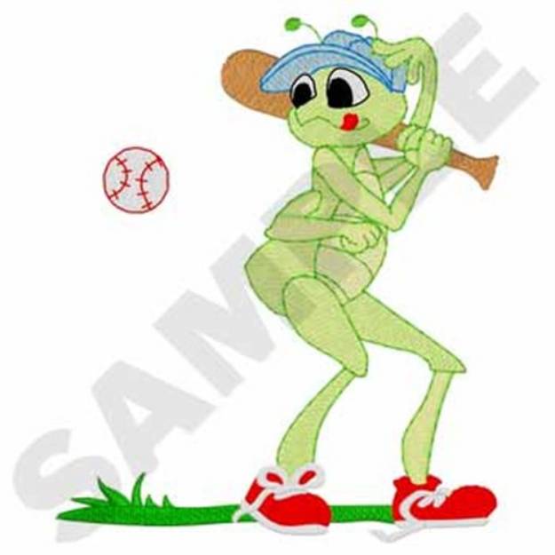 Picture of Baseball Bug Machine Embroidery Design