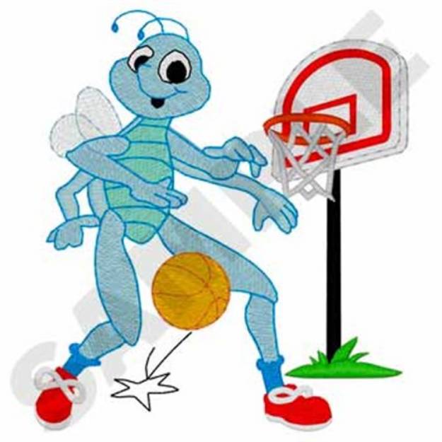Picture of Basketball Bug Machine Embroidery Design