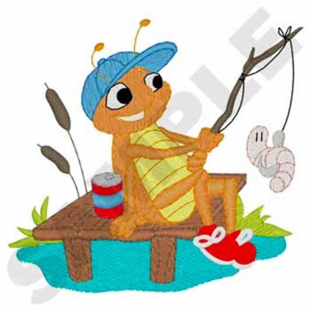 Picture of Fishing Bug Machine Embroidery Design