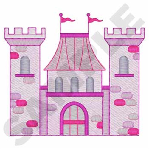 Castle Machine Embroidery Design