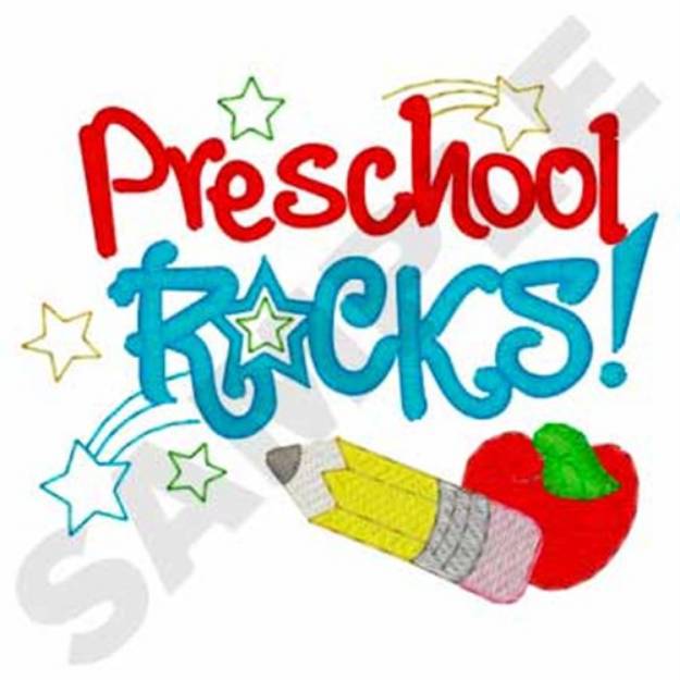 Picture of Preschool Rocks Machine Embroidery Design