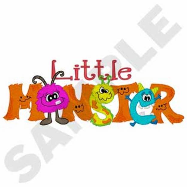 Picture of Little Monster Machine Embroidery Design