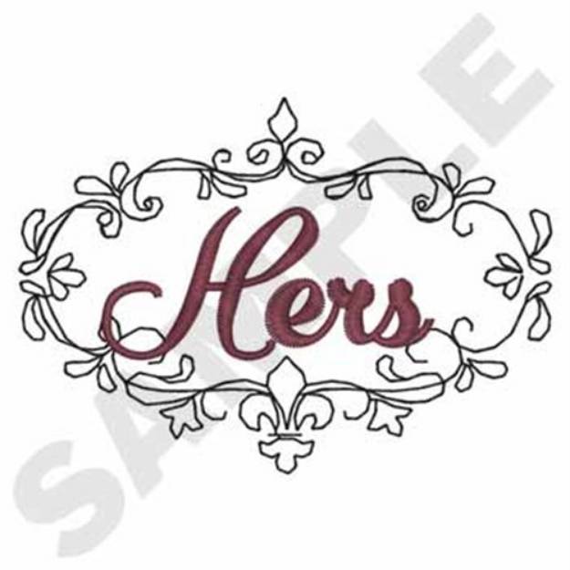 Picture of Hers Monogram Machine Embroidery Design