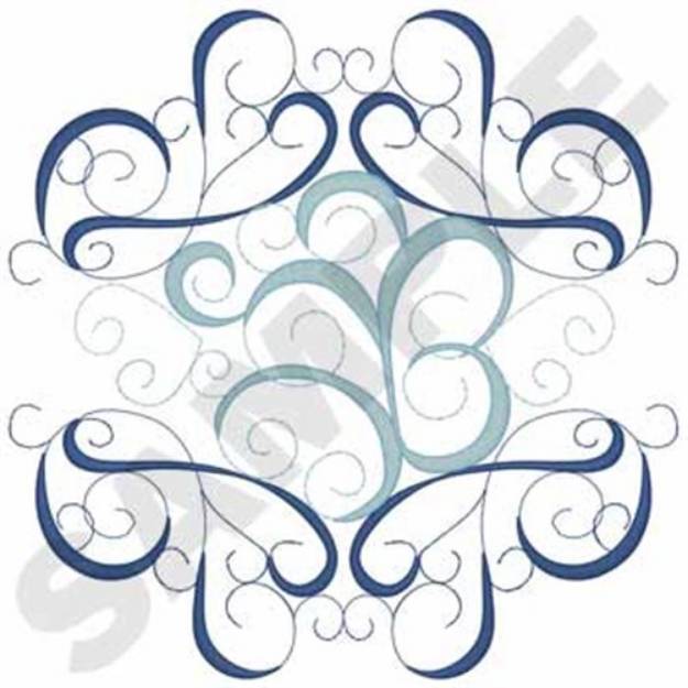 Picture of Scroll Border Outline Machine Embroidery Design