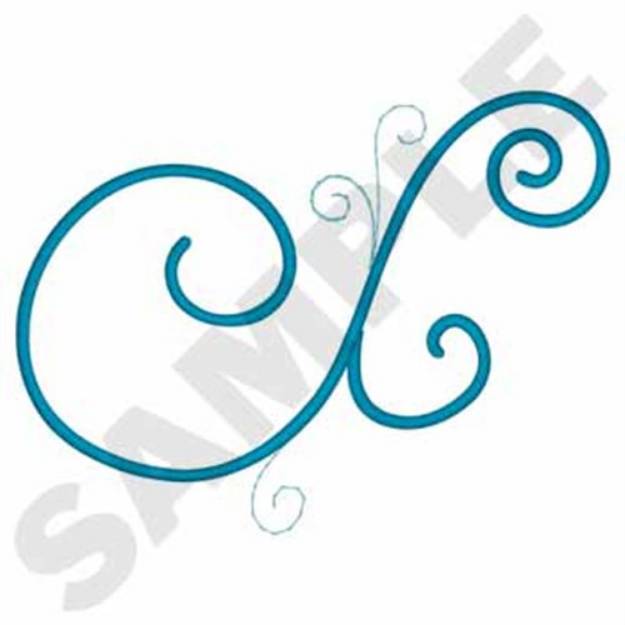 Picture of Curl Scroll Machine Embroidery Design