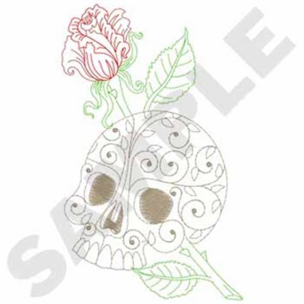 Picture of Dead Day Skull Machine Embroidery Design