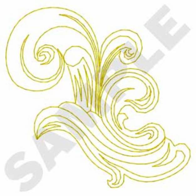Picture of Scroll Outline Machine Embroidery Design
