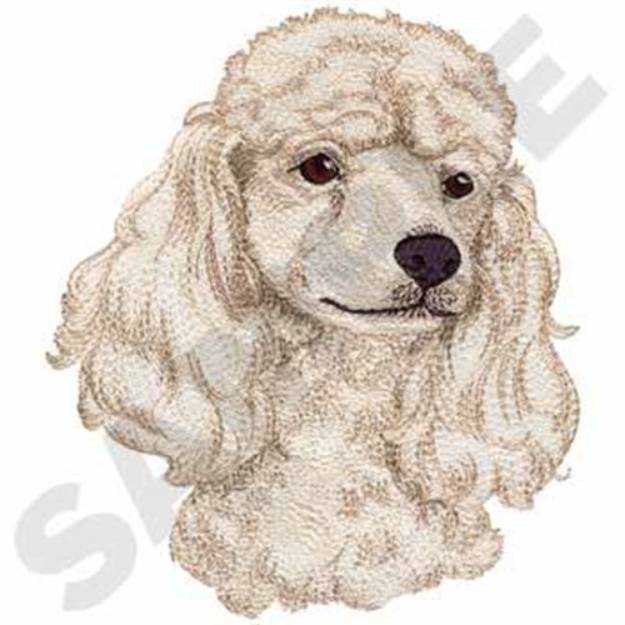 Picture of Poodle Head Machine Embroidery Design