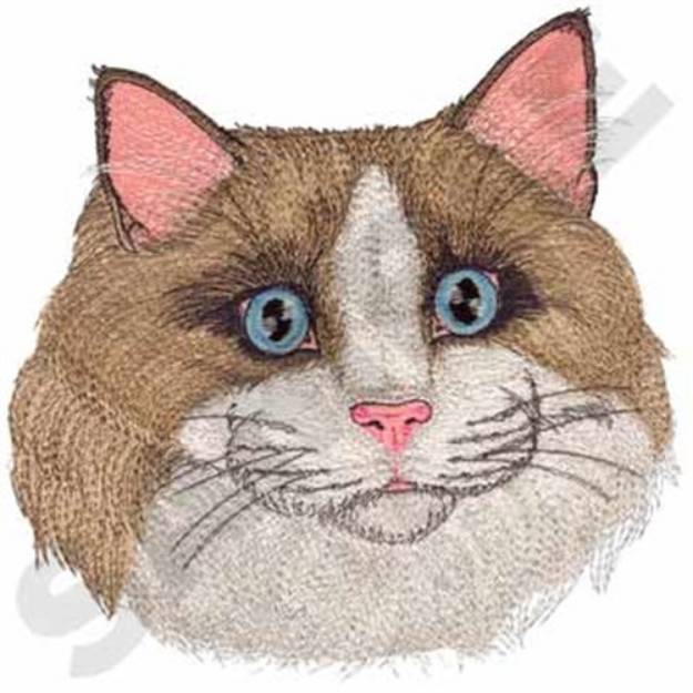 Picture of Ragdoll Cat Large Machine Embroidery Design