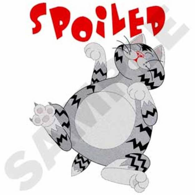 Picture of Spoiled Cat Machine Embroidery Design