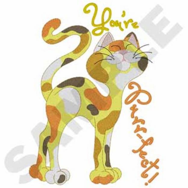 Picture of You're Purrfect Machine Embroidery Design