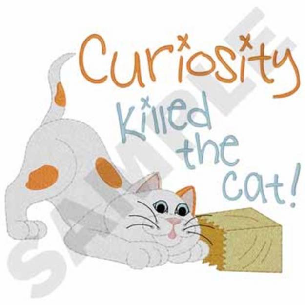Picture of Curious Cat Machine Embroidery Design
