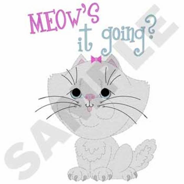 Picture of Kitten Machine Embroidery Design