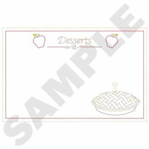 Picture of Desserts Recipe Machine Embroidery Design