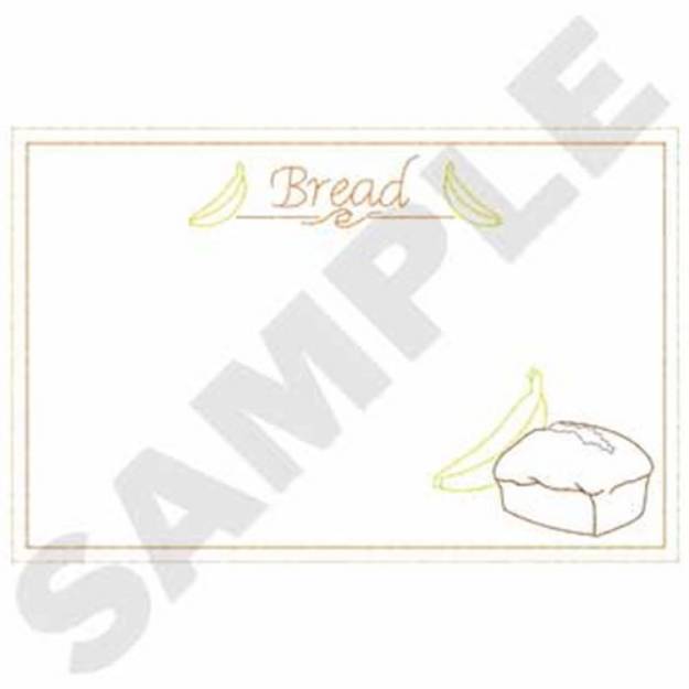 Picture of Bread Recipe Machine Embroidery Design