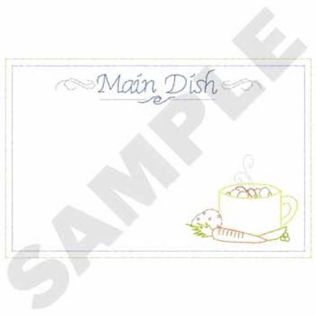 Picture of Main Dish Recipe Machine Embroidery Design