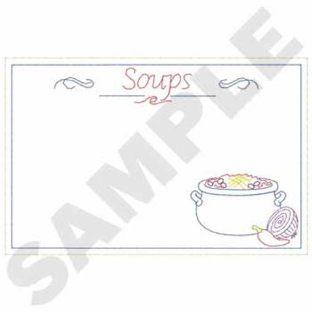 Picture of Chili Soup Recipe Machine Embroidery Design