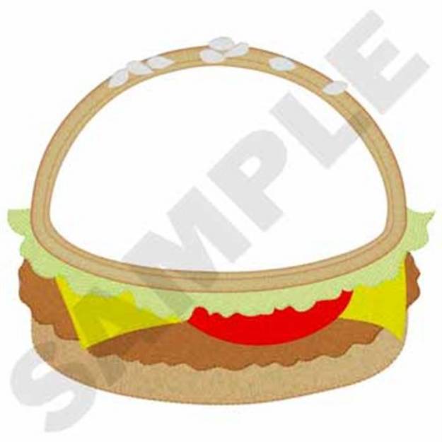 Picture of Hamburger Applique Machine Embroidery Design