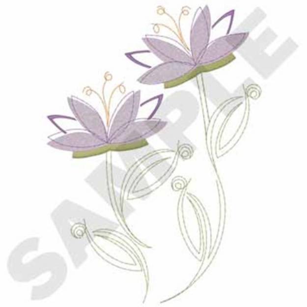 Picture of Fringe Flowers Machine Embroidery Design