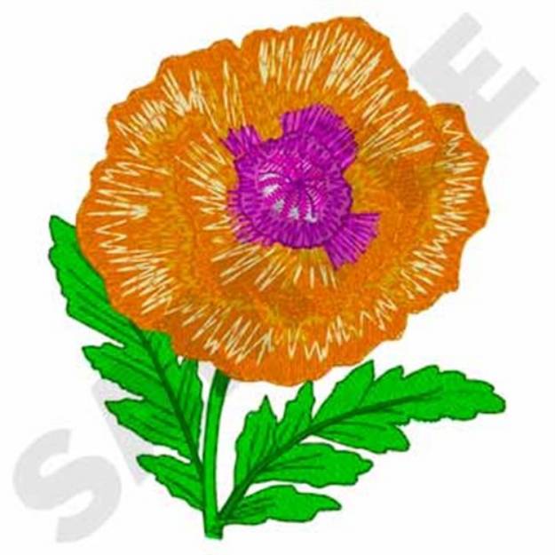 Picture of Oriental Poppy Machine Embroidery Design