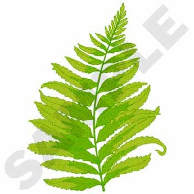 Picture of Fern Leaf Machine Embroidery Design