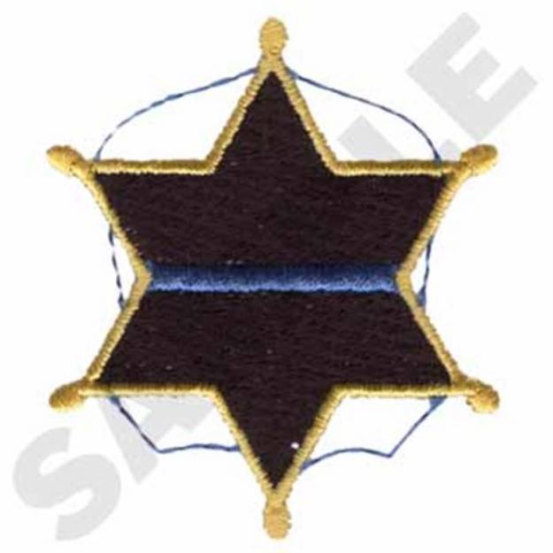 Picture of Police Badge Machine Embroidery Design