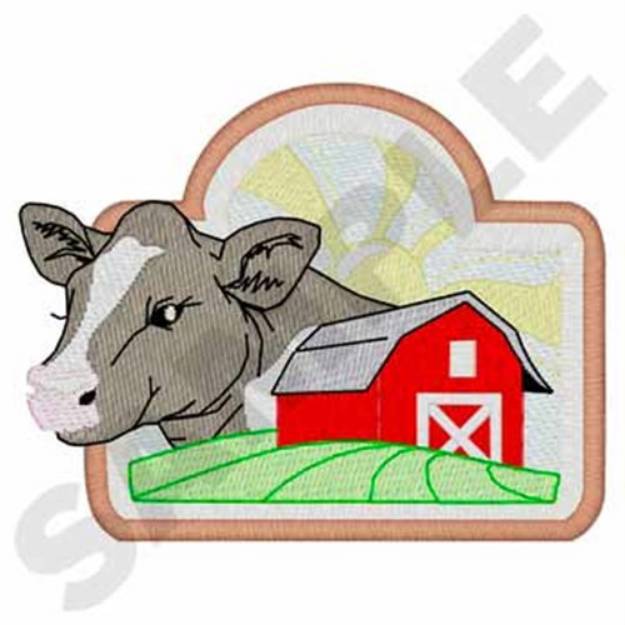 Picture of Dairy Farm Logo Machine Embroidery Design