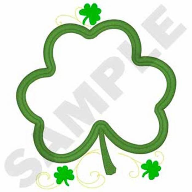 Picture of Shamrock Applique Machine Embroidery Design