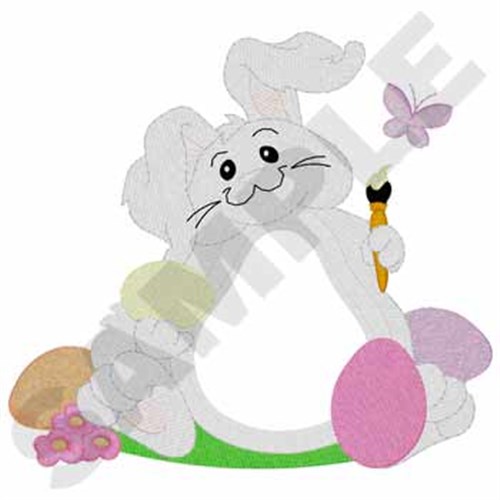 Easter Bunny Applique Machine Embroidery Design