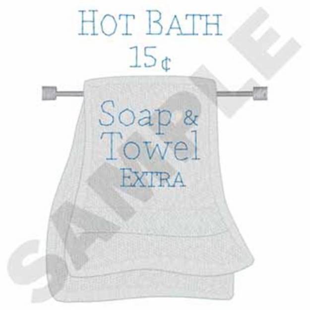 Picture of Bath Towel Machine Embroidery Design